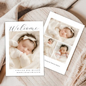Welcome Birth Announcement 招待状