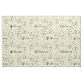 WELCOME black seamless pattern with LINES ファブリック (ファットクウォーター)