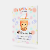  Welcome Bubble Tea Baby shower Welcome アクリルサイン (傾斜)