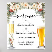 Welcome Bubbles & Brews Winter Couples Shower ポスター (正面)