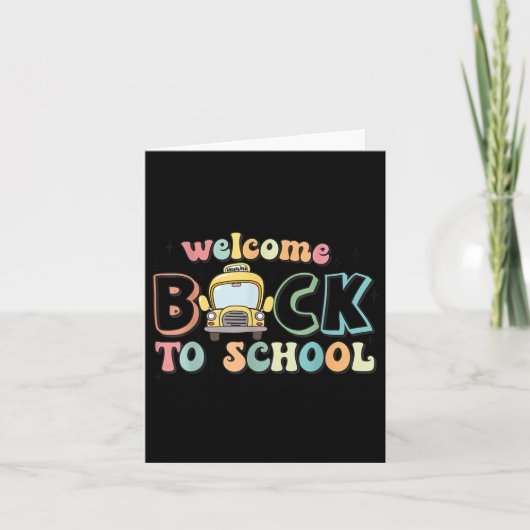 Welcome Byck To School School Bus カード (正面)