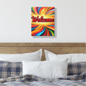 Welcome canvas print on wall art design's  キャンバスプリント (インサイチュ (寝室))