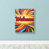 Welcome canvas print on wall art design's  キャンバスプリント (インサイチュ (ウッドフロア))