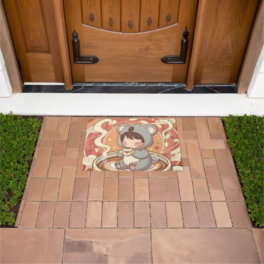 Welcome Chibi Koala Adventure Doormat ドアマット (室外)