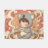 Welcome Chibi Koala Adventure Doormat ドアマット (正面)