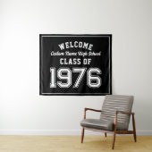 Welcome Class of 1976, Black Reunion Party Decor タペストリー (インサイチュ(横))