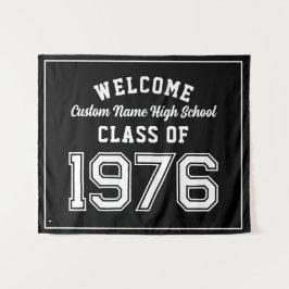Welcome Class of 1976, Black Reunion Party Decor タペストリー