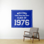 Welcome Class of 1976, Blue Reunion Party Decor タペストリー (インサイチュ(横))