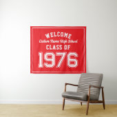 Welcome Class of 1976, Red Reunion Party Decor タペストリー (インサイチュ(横))