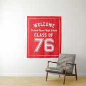 Welcome Class of 1976, Red Reunion Party Decor タペストリー (インサイチュ)