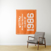 Welcome Class of 1986, Orange Reunion Party Decor タペストリー (インサイチュ)