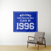 Welcome Class of 1996, Blue Reunion Party Decor タペストリー (インサイチュ(横))