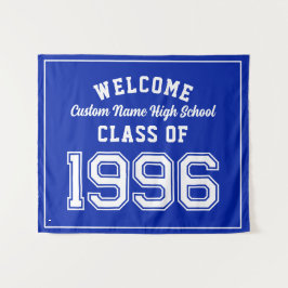 Welcome Class of 1996, Blue Reunion Party Decor タペストリー