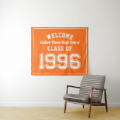 Welcome Class of 1996, Orange Reunion Party Decor タペストリー (インサイチュ(横))