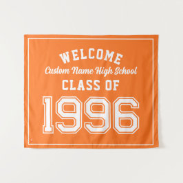 Welcome Class of 1996, Orange Reunion Party Decor タペストリー