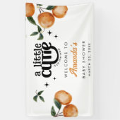 Welcome Cutie Orange Citrus Baby Shower 横断幕 (縦)