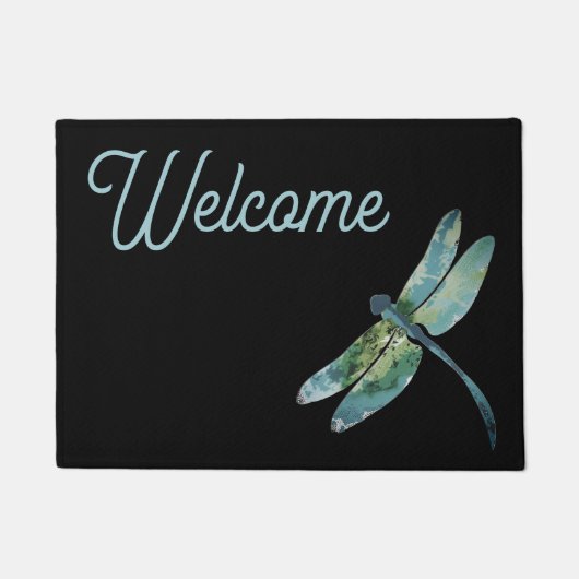 Welcome dragonfly doormat ドアマット (正面)