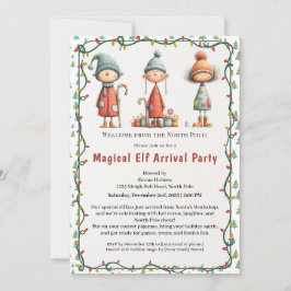 Welcome Elf Party | North Pole Arrival Celebration 招待状