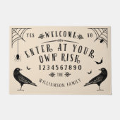 Welcome Enter At Your Own Risk Spirt Board ドアマット (正面)