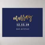 WELCOME EVENT POSTER faux gold name navy 28x20 ポスター<br><div class="desc">by kat massard >>> www.simplysweetpaperie.com <<< Display at the entrance of your special event to set the scene Love the design but want to see it altered, in a different color or for a different product to match? No worries - simply contact me kat@simplysweetPAPERIE.com - I am happy to help...</div>