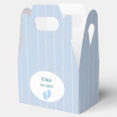 welcome favors,baby shower gathering.,blue square  フェイバーボックス (オープン)