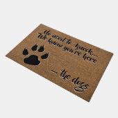 Welcome from the Dogs - Country Farm and Pet ドアマット (アングル)