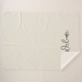 Welcome Guest Eggshell Ivory シェルパブランケット (正面(横))