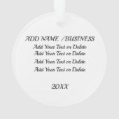 Welcome Home オーナメント (裏面)