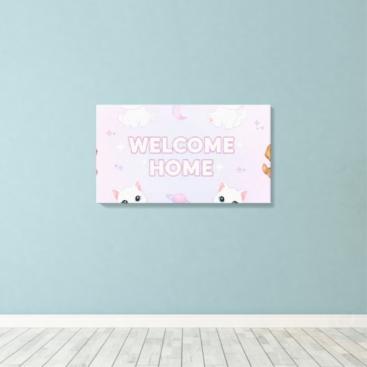 Welcome home  キャンバスプリント (インサイチュ (ウッドフロア))