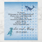 Welcome Home: Customizable Wine Labels for New Nei ワインラベル (シングルラベル)