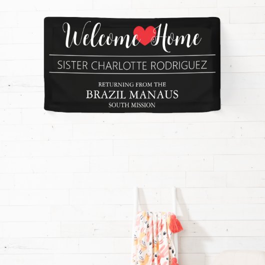 Welcome Home Elegant Missionary Banner 横断幕 (インサイチュ)