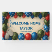 Welcome Home Military Banner – Custom Camo Balloon 横断幕 (横)