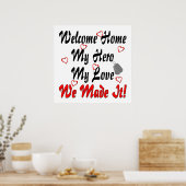 Welcome home my Hero my Love私たちはそれを作った ポスター (キッチン)