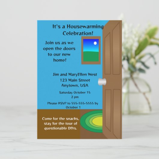 Welcome Home, Open Doors Housewarming 招待状 (スタンド正面)