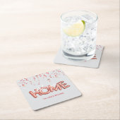 Welcome Home Patriotic Military Hero Party スクエアペーパーコースター (インサイチュ)