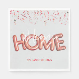 Welcome Home Patriotic Military Hero Party スタンダードランチョンナプキン