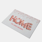 Welcome Home Patriotic Military Hero Party ドアマット (アングル)