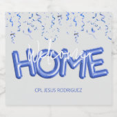 Welcome Home Patriotic Military Hero Party ビールラベル (シングルラベル)