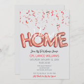 Welcome Home Patriotic Military Hero Party 招待状 (正面/裏面)