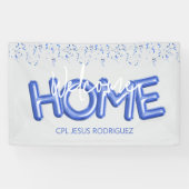 Welcome Home Patriotic Military Hero Party Poster 横断幕 (横)