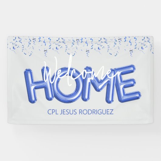 Welcome Home Patriotic Military Hero Party Poster 横断幕 (横)