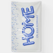 Welcome Home Patriotic Military Hero Party Poster 横断幕 (縦)