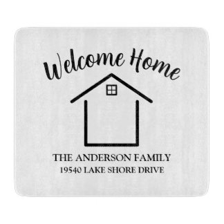 Welcome Home Personalized Keepsake カッティングボード