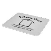 Welcome Home Personalized Keepsake カッティングボード (角)