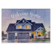 Welcome Home Personalized Keepsake カッティングボード (正面)