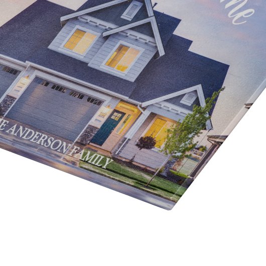 Welcome Home Personalized Keepsake カッティングボード (角)