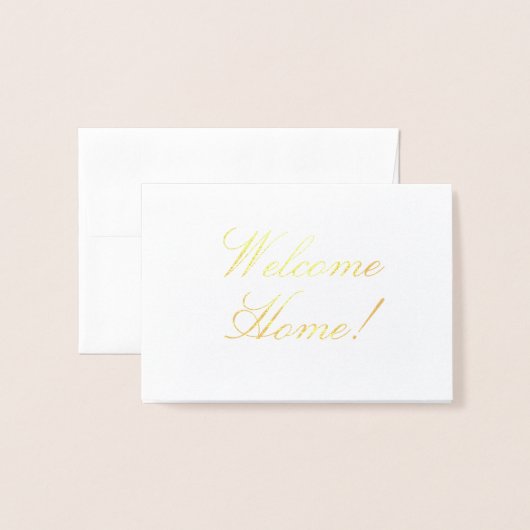 Welcome Home! Real Estate Card 箔カード (封筒付き正面)