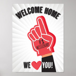 Welcome Home Returned Missionary Poster ポスター