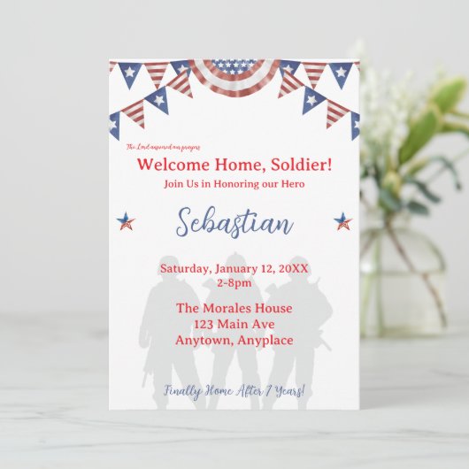 Welcome Home Soldier Patriotic Party 招待状 (スタンド正面)