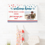 Welcome Home Soldier Patriotic Photo Custom  横断幕 (インサイチュ)